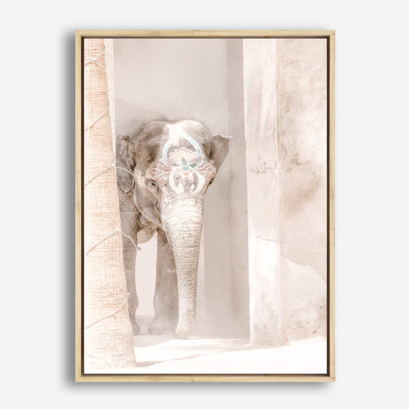 Shop Elephant Steps Photo Canvas Print a Moroccan desert boho themed photography framed stretched canvas print from The Print Emporium wall artwork collection - Buy Australian made prints for the home and your interior decor space, TPE-1126-CA-35X46-NF