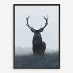 Shop Elk Art Print a blue toned animal deer style themed painted wall art print from The Print Emporium wall artwork collection - Buy Australian made fine art painting style poster and framed prints for the home and your interior decor room, TPE-042-AP