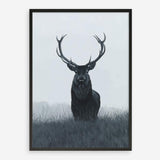 Shop Elk Art Print a blue toned animal deer style themed painted wall art print from The Print Emporium wall artwork collection - Buy Australian made fine art painting style poster and framed prints for the home and your interior decor room, TPE-042-AP