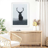 Shop Elk Art Print a blue toned animal deer style themed painted wall art print from The Print Emporium wall artwork collection - Buy Australian made fine art painting style poster and framed prints for the home and your interior decor room, TPE-042-AP
