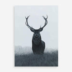 Shop Elk Art Print a blue toned animal deer style themed painted wall art print from The Print Emporium wall artwork collection - Buy Australian made fine art painting style poster and framed prints for the home and your interior decor room, TPE-042-AP