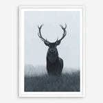Shop Elk Art Print a blue toned animal deer style themed painted wall art print from The Print Emporium wall artwork collection - Buy Australian made fine art painting style poster and framed prints for the home and your interior decor room, TPE-042-AP