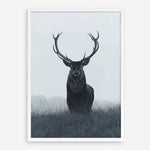 Shop Elk Art Print a blue toned animal deer style themed painted wall art print from The Print Emporium wall artwork collection - Buy Australian made fine art painting style poster and framed prints for the home and your interior decor room, TPE-042-AP
