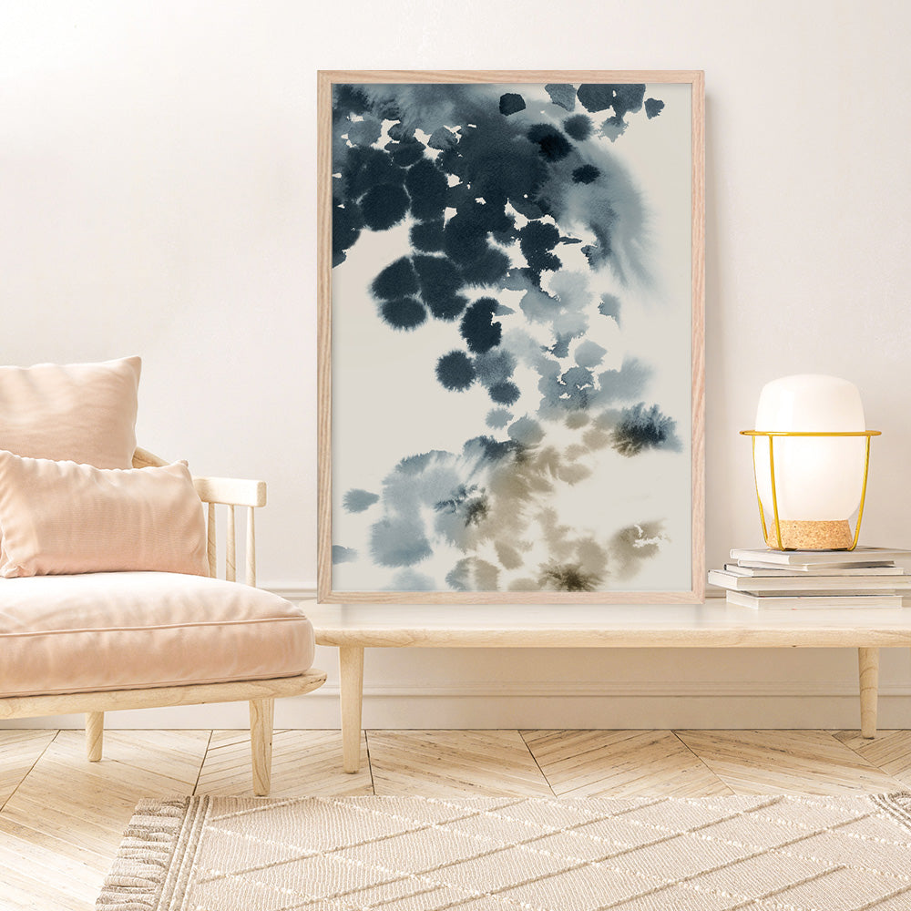 Shop Emerald Azure I Art Print a painted abstract themed wall art print from The Print Emporium wall artwork collection - Buy Australian made fine art painting style poster and framed prints for the home and your interior decor room, TPE-PC-PI580-AP