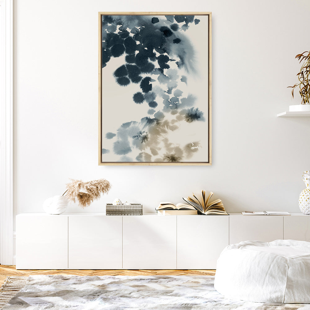 Shop Emerald Azure I Canvas Print a painted abstract themed framed canvas wall art print from The Print Emporium artwork collection - Buy Australian made fine art painting style stretched canvas prints for the home and your interior decor space, TPE-PC-PI580-CA-35X46-NF