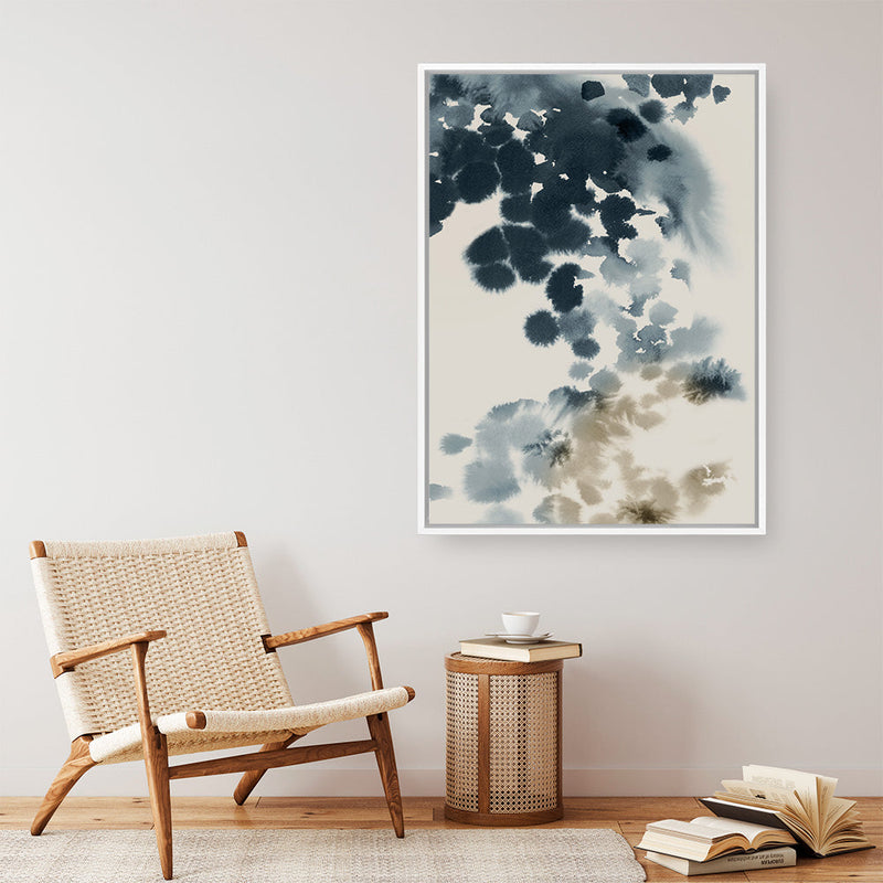 Shop Emerald Azure I Canvas Print a painted abstract themed framed canvas wall art print from The Print Emporium artwork collection - Buy Australian made fine art painting style stretched canvas prints for the home and your interior decor space, TPE-PC-PI580-CA-35X46-NF