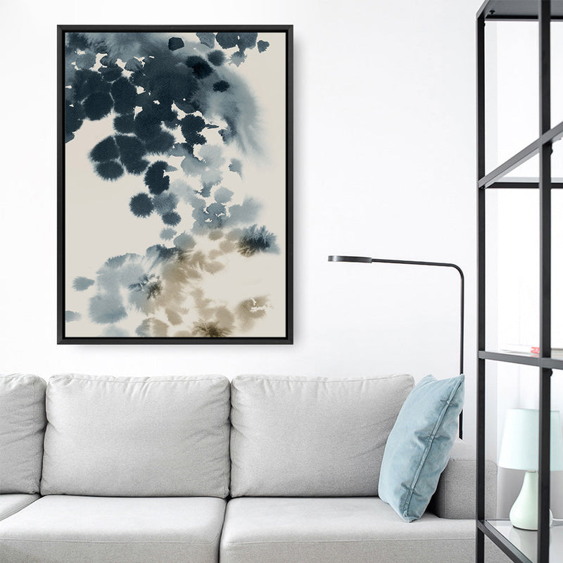 Shop Emerald Azure I Canvas Print a painted abstract themed framed canvas wall art print from The Print Emporium artwork collection - Buy Australian made fine art painting style stretched canvas prints for the home and your interior decor space, TPE-PC-PI580-CA-35X46-NF