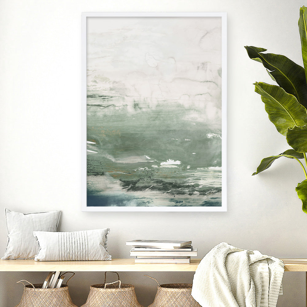 Shop Emerald Daze I Art Print a painted abstract themed wall art print from The Print Emporium wall artwork collection - Buy Australian made fine art painting style poster and framed prints for the home and your interior decor room, TPE-PC-PM041-AP