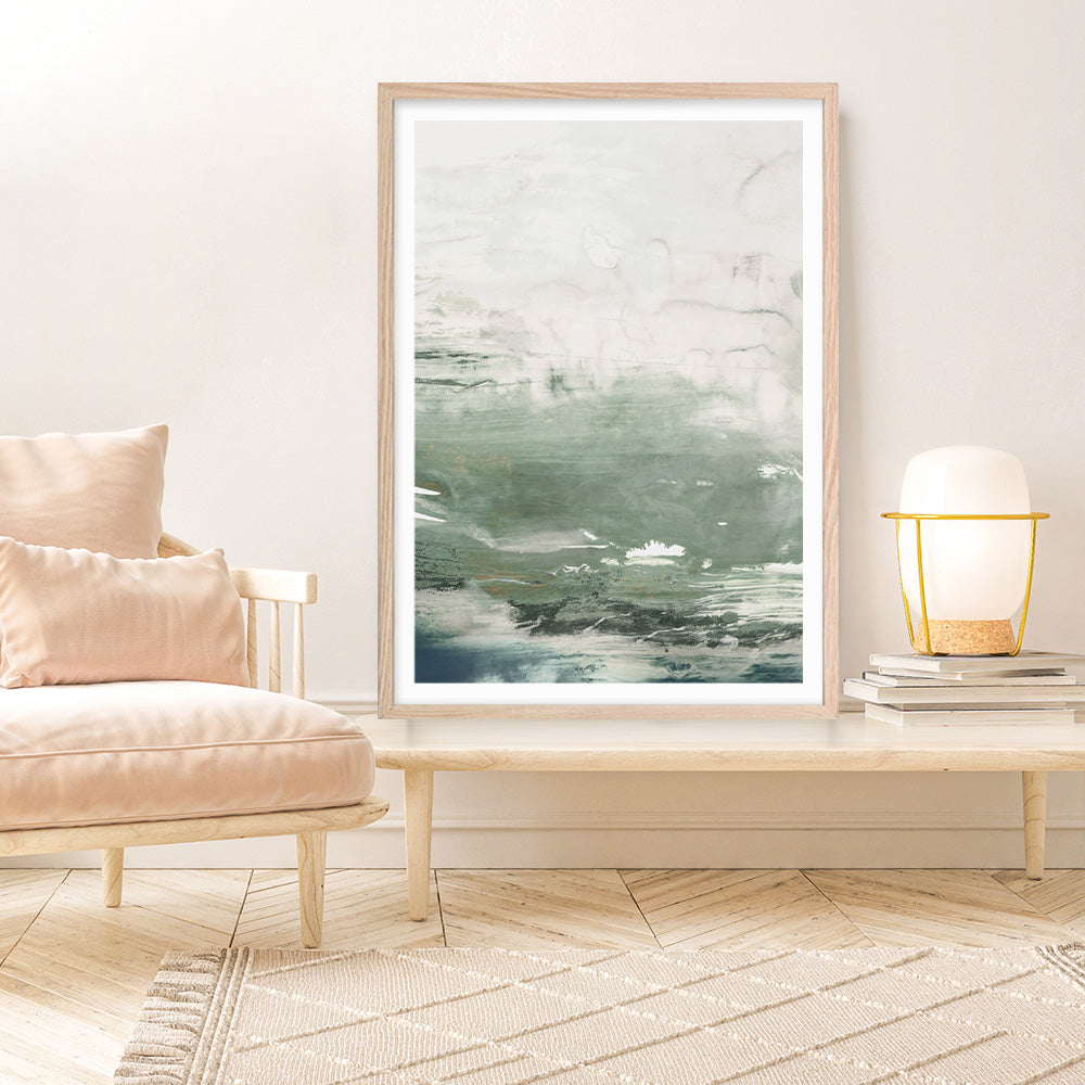 Shop Emerald Daze I Art Print a painted abstract themed wall art print from The Print Emporium wall artwork collection - Buy Australian made fine art painting style poster and framed prints for the home and your interior decor room, TPE-PC-PM041-AP