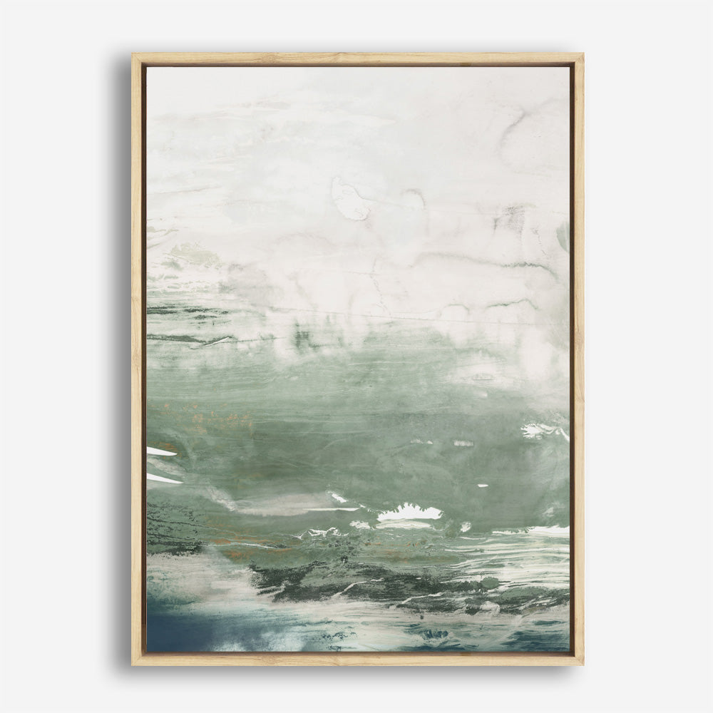 Shop Emerald Daze I Canvas Print a painted abstract themed framed canvas wall art print from The Print Emporium artwork collection - Buy Australian made fine art painting style stretched canvas prints for the home and your interior decor space, TPE-PC-PM041-CA-35X46-NF