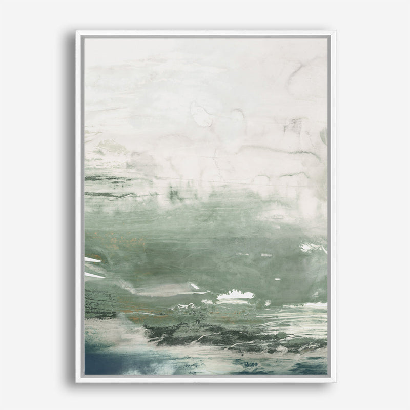 Shop Emerald Daze I Canvas Print a painted abstract themed framed canvas wall art print from The Print Emporium artwork collection - Buy Australian made fine art painting style stretched canvas prints for the home and your interior decor space, TPE-PC-PM041-CA-35X46-NF