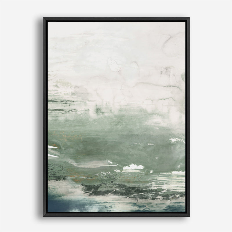 Shop Emerald Daze I Canvas Print a painted abstract themed framed canvas wall art print from The Print Emporium artwork collection - Buy Australian made fine art painting style stretched canvas prints for the home and your interior decor space, TPE-PC-PM041-CA-35X46-NF