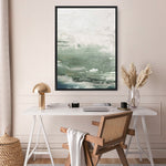 Shop Emerald Daze I Canvas Print a painted abstract themed framed canvas wall art print from The Print Emporium artwork collection - Buy Australian made fine art painting style stretched canvas prints for the home and your interior decor space, TPE-PC-PM041-CA-35X46-NF