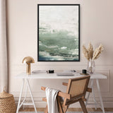 Shop Emerald Daze I Canvas Print a painted abstract themed framed canvas wall art print from The Print Emporium artwork collection - Buy Australian made fine art painting style stretched canvas prints for the home and your interior decor space, TPE-PC-PM041-CA-35X46-NF