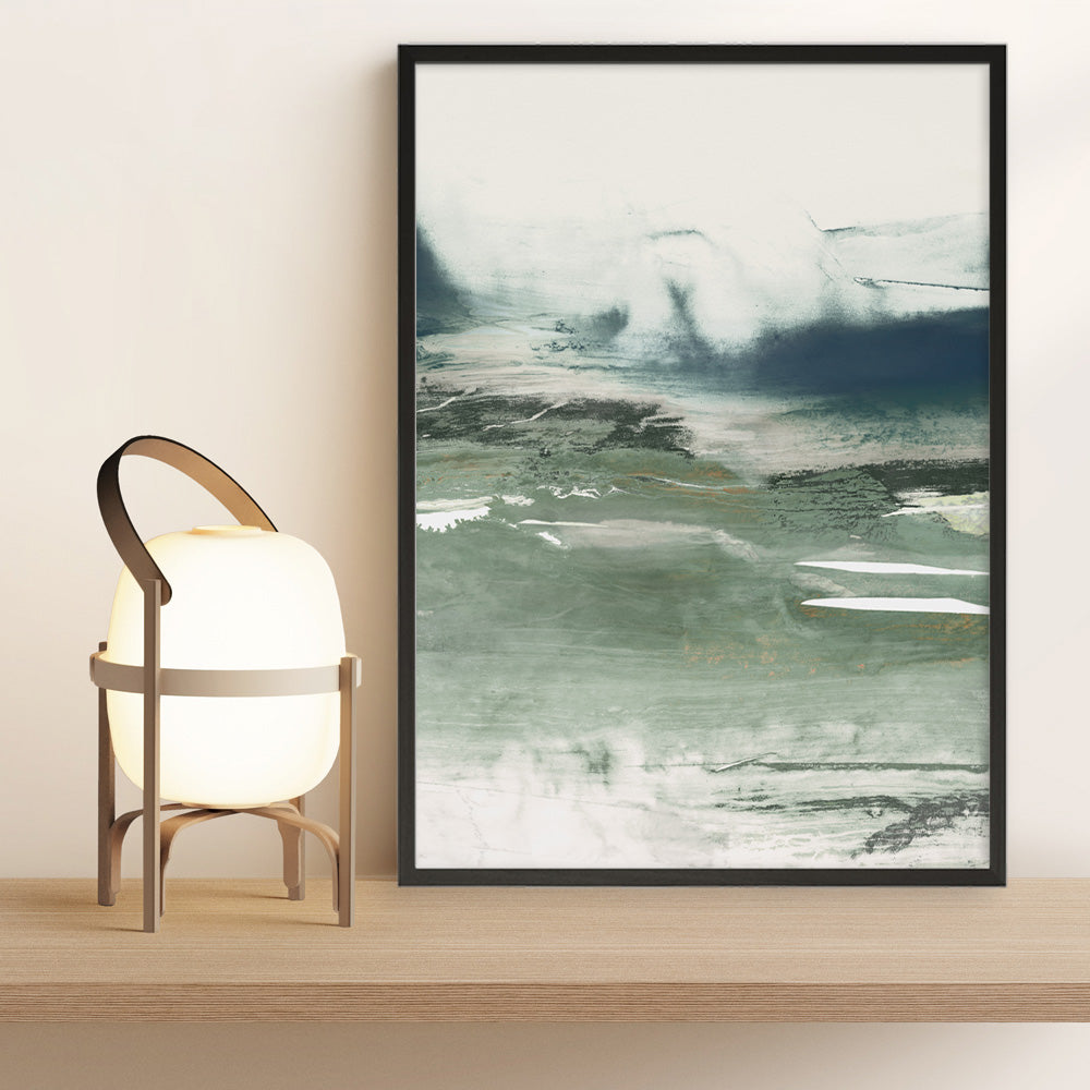 Shop Emerald Daze II Art Print a painted abstract themed wall art print from The Print Emporium wall artwork collection - Buy Australian made fine art painting style poster and framed prints for the home and your interior decor room, TPE-PC-PM042-AP