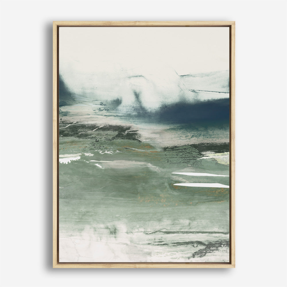 Shop Emerald Daze II Canvas Print a painted abstract themed framed canvas wall art print from The Print Emporium artwork collection - Buy Australian made fine art painting style stretched canvas prints for the home and your interior decor space, TPE-PC-PM042-CA-35X46-NF