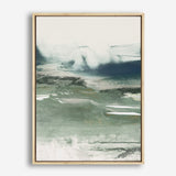 Shop Emerald Daze II Canvas Print a painted abstract themed framed canvas wall art print from The Print Emporium artwork collection - Buy Australian made fine art painting style stretched canvas prints for the home and your interior decor space, TPE-PC-PM042-CA-35X46-NF