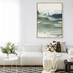 Shop Emerald Daze II Canvas Print a painted abstract themed framed canvas wall art print from The Print Emporium artwork collection - Buy Australian made fine art painting style stretched canvas prints for the home and your interior decor space, TPE-PC-PM042-CA-35X46-NF