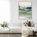 Shop Emerald Daze II Canvas Print a painted abstract themed framed canvas wall art print from The Print Emporium artwork collection - Buy Australian made fine art painting style stretched canvas prints for the home and your interior decor space, TPE-PC-PM042-CA-35X46-NF