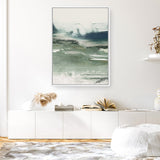 Shop Emerald Daze II Canvas Print a painted abstract themed framed canvas wall art print from The Print Emporium artwork collection - Buy Australian made fine art painting style stretched canvas prints for the home and your interior decor space, TPE-PC-PM042-CA-35X46-NF