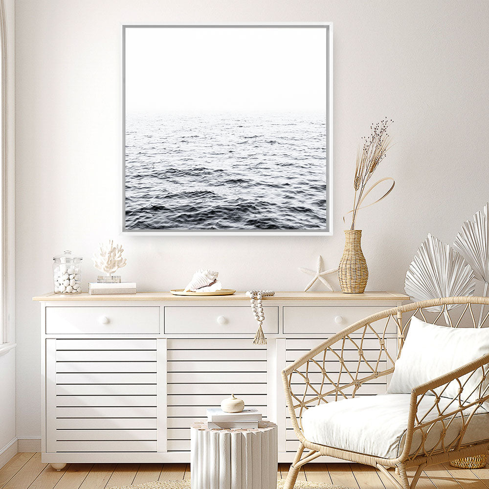 Shop Endless Ocean I (Square) Photo Canvas a coastal themed photography framed stretched canvas print from The Print Emporium wall artwork collection - Buy Australian made prints for the home and your interior decor space, TPE-594-CA-40X40-NF