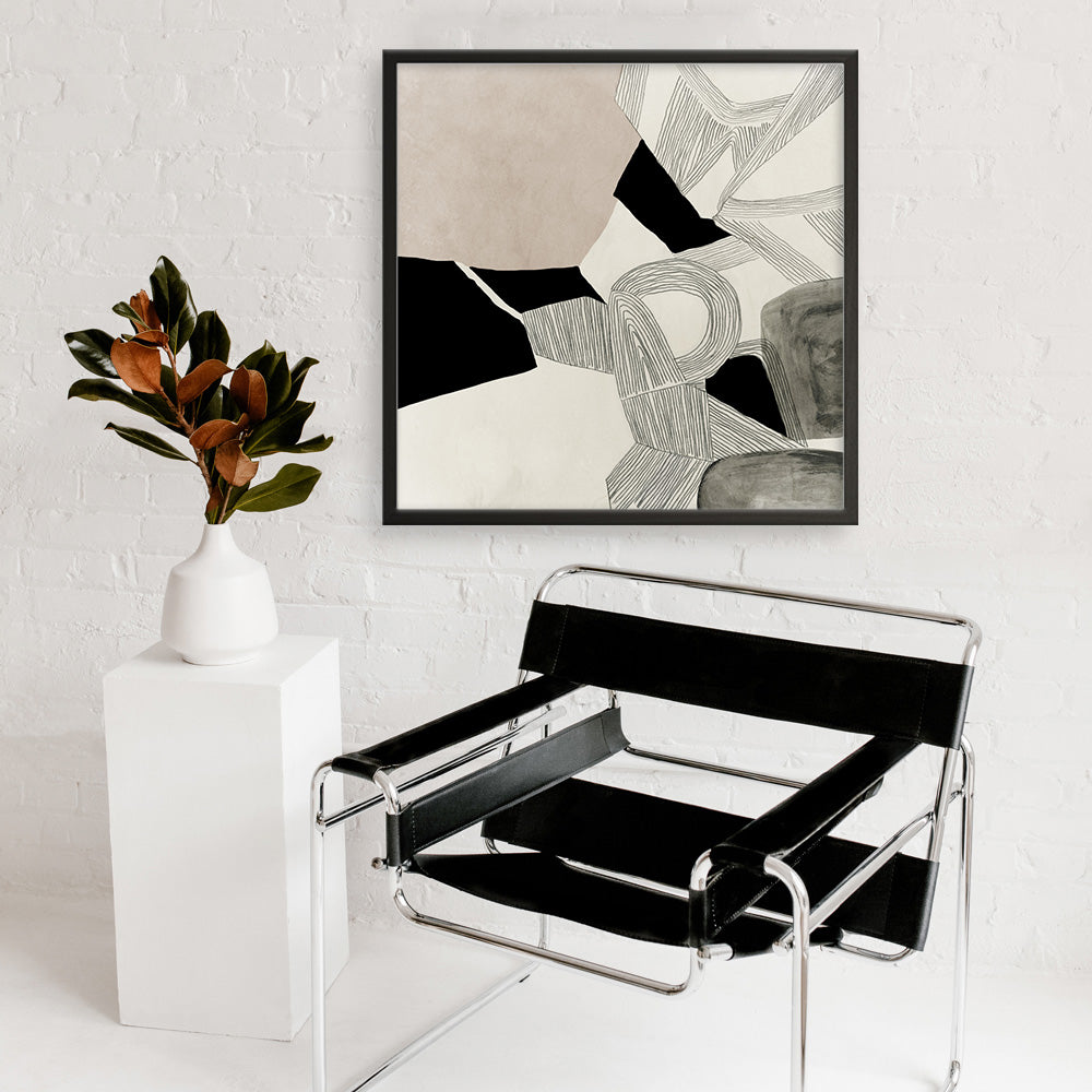 Shop Entangled I (Square) Art Print a painted abstract themed wall art print from The Print Emporium wall artwork collection - Buy Australian made fine art painting style poster and framed prints for the home and your interior decor room, TPE-PC-RF443-AP