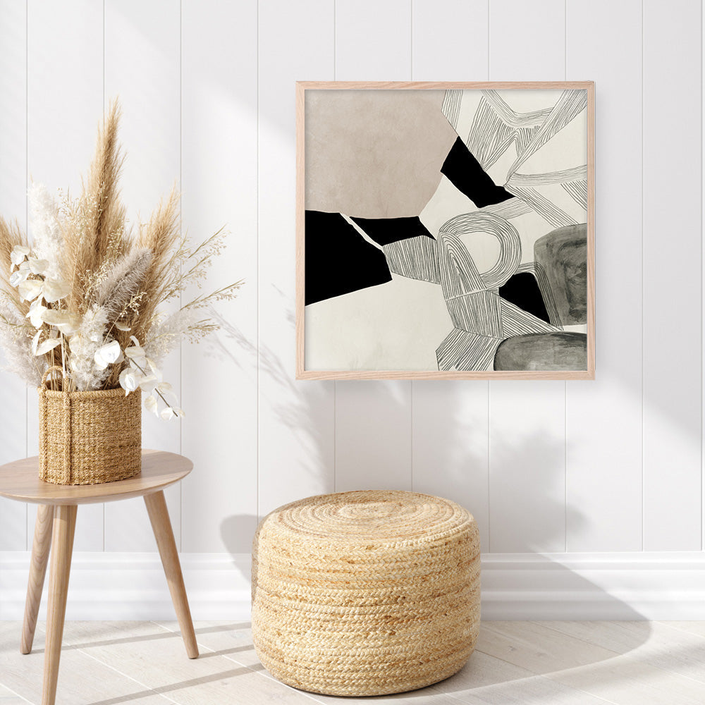Shop Entangled I (Square) Art Print a painted abstract themed wall art print from The Print Emporium wall artwork collection - Buy Australian made fine art painting style poster and framed prints for the home and your interior decor room, TPE-PC-RF443-AP