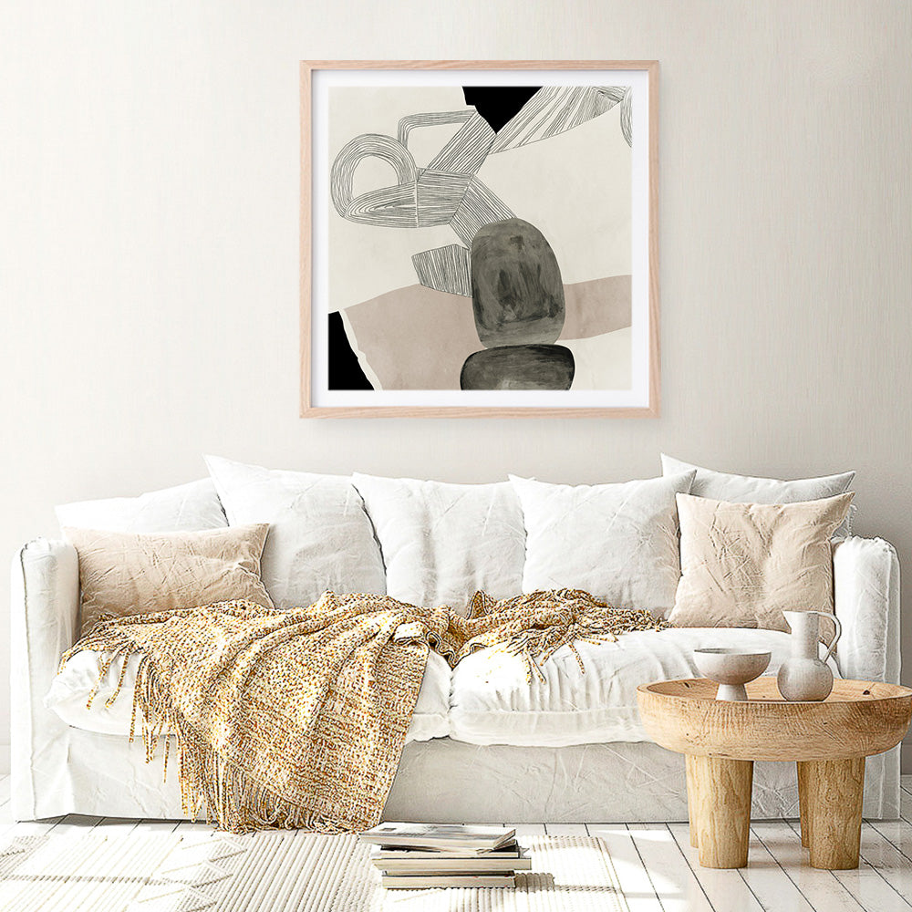 Shop Entangled II (Square) Art Print a painted abstract themed wall art print from The Print Emporium wall artwork collection - Buy Australian made fine art painting style poster and framed prints for the home and your interior decor room, TPE-PC-RF444-AP