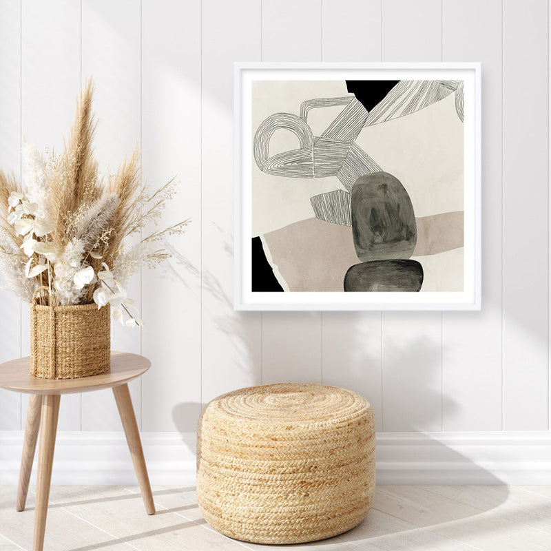 Shop Entangled II (Square) Art Print a painted abstract themed wall art print from The Print Emporium wall artwork collection - Buy Australian made fine art painting style poster and framed prints for the home and your interior decor room, TPE-PC-RF444-AP