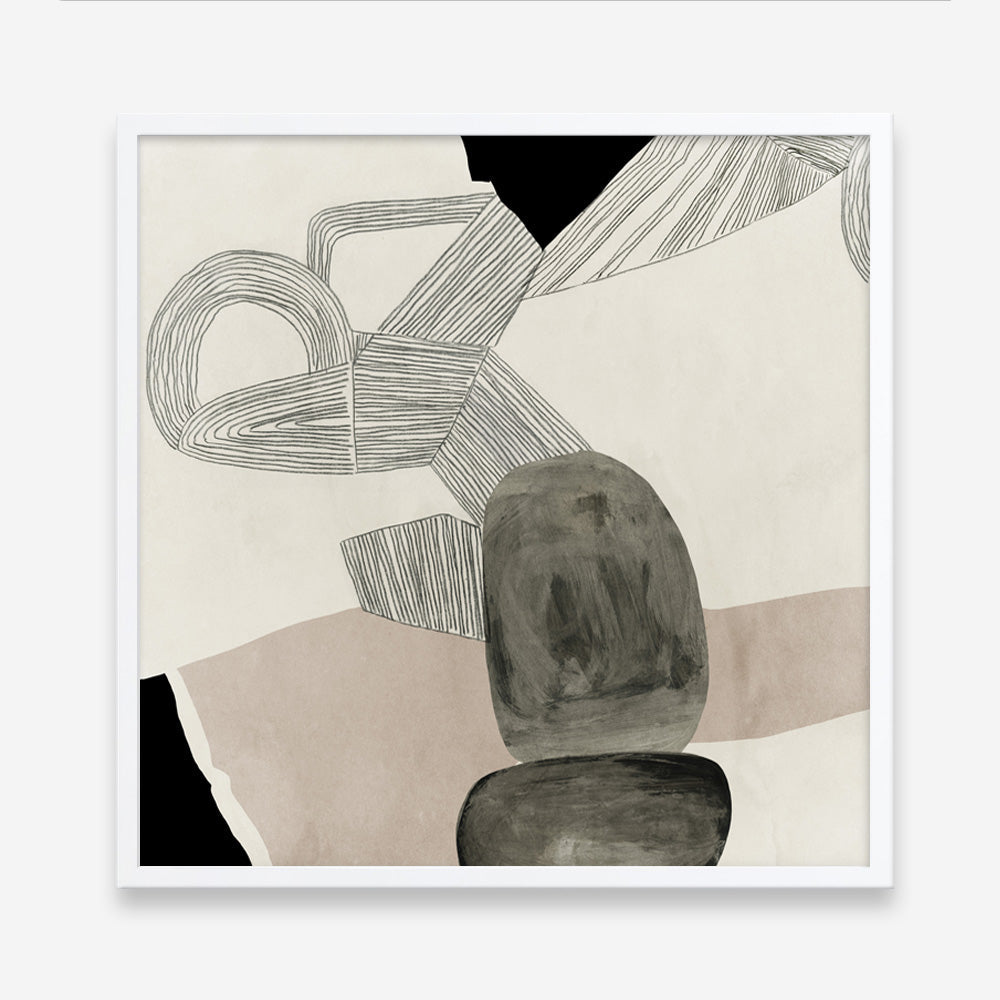 Shop Entangled II (Square) Art Print a painted abstract themed wall art print from The Print Emporium wall artwork collection - Buy Australian made fine art painting style poster and framed prints for the home and your interior decor room, TPE-PC-RF444-AP