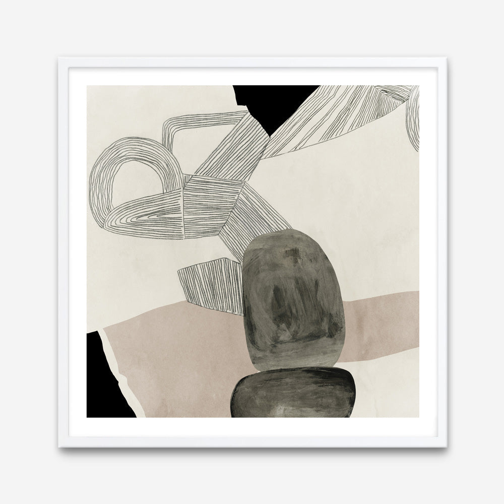 Shop Entangled II (Square) Art Print a painted abstract themed wall art print from The Print Emporium wall artwork collection - Buy Australian made fine art painting style poster and framed prints for the home and your interior decor room, TPE-PC-RF444-AP