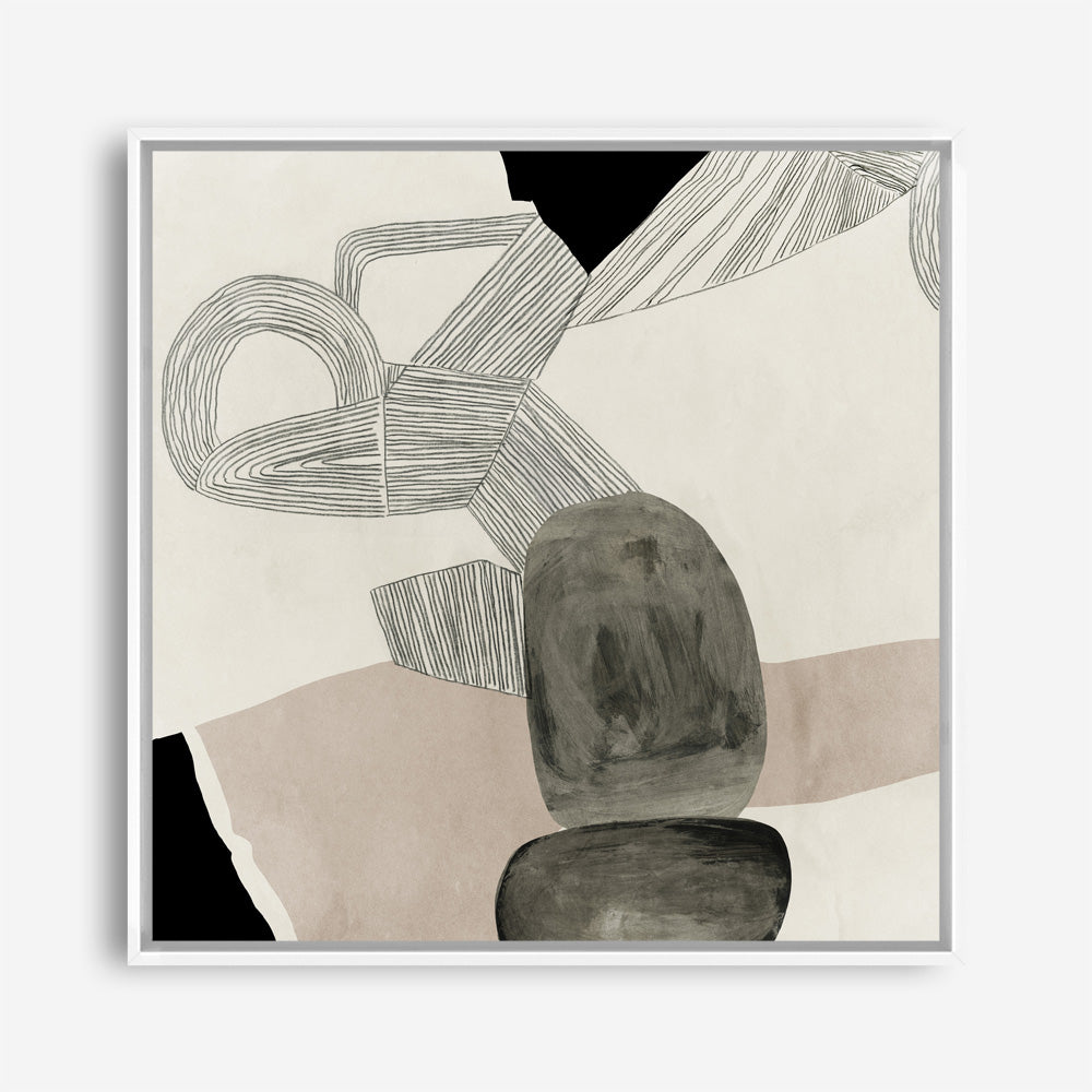 Shop Entangled II (Square) Canvas Print a painted abstract themed framed canvas wall art print from The Print Emporium artwork collection - Buy Australian made fine art painting style stretched canvas prints for the home and your interior decor space, TPE-PC-RF444-CA-40X40-NF