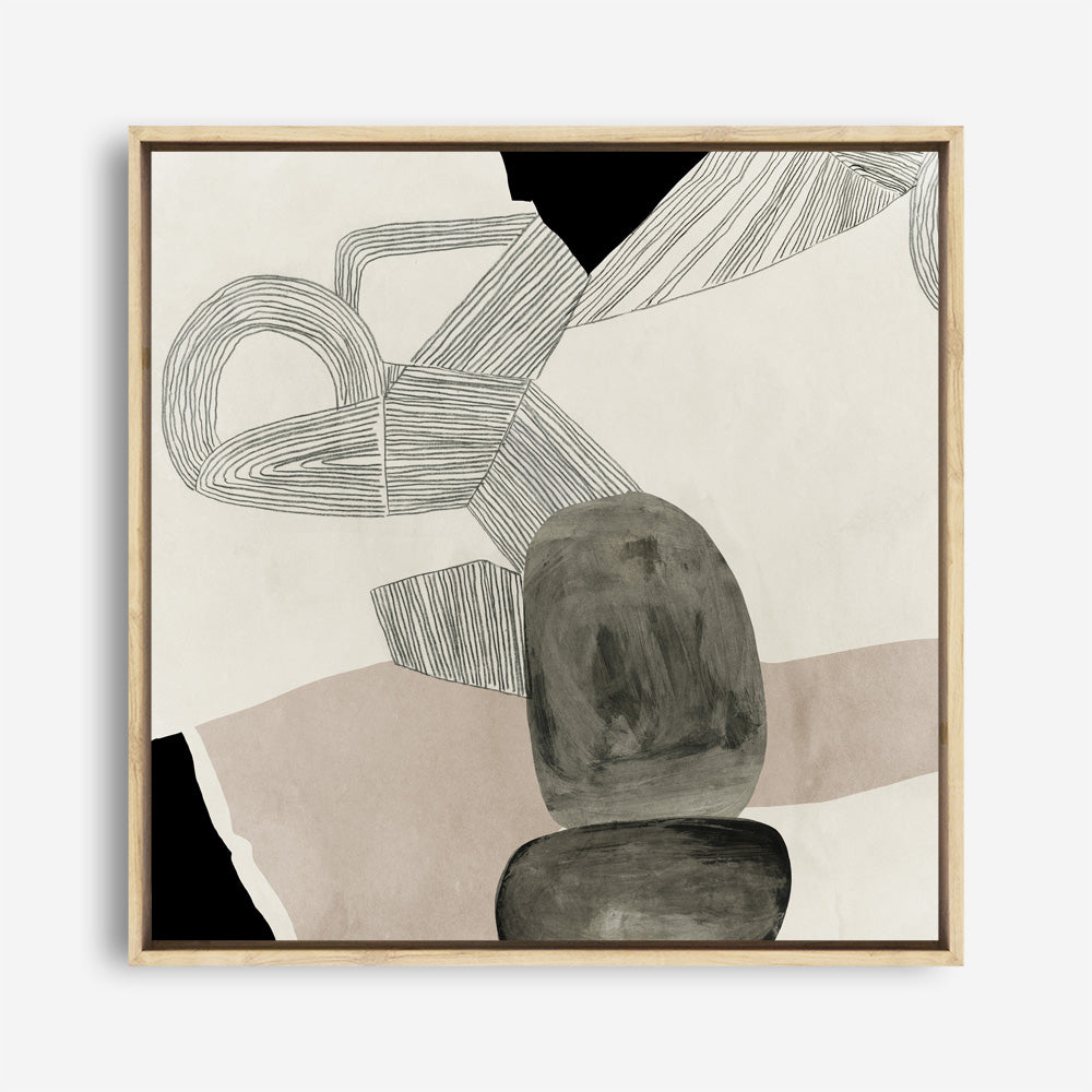 Shop Entangled II (Square) Canvas Print a painted abstract themed framed canvas wall art print from The Print Emporium artwork collection - Buy Australian made fine art painting style stretched canvas prints for the home and your interior decor space, TPE-PC-RF444-CA-40X40-NF