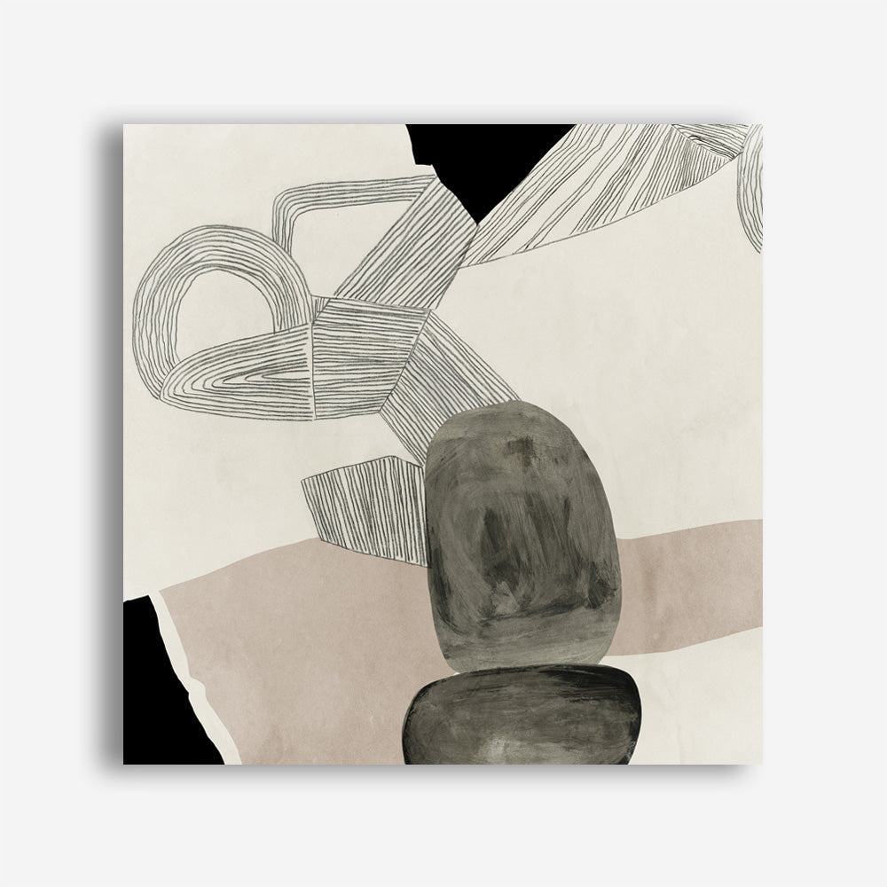 Shop Entangled II (Square) Canvas Print a painted abstract themed framed canvas wall art print from The Print Emporium artwork collection - Buy Australian made fine art painting style stretched canvas prints for the home and your interior decor space, TPE-PC-RF444-CA-40X40-NF