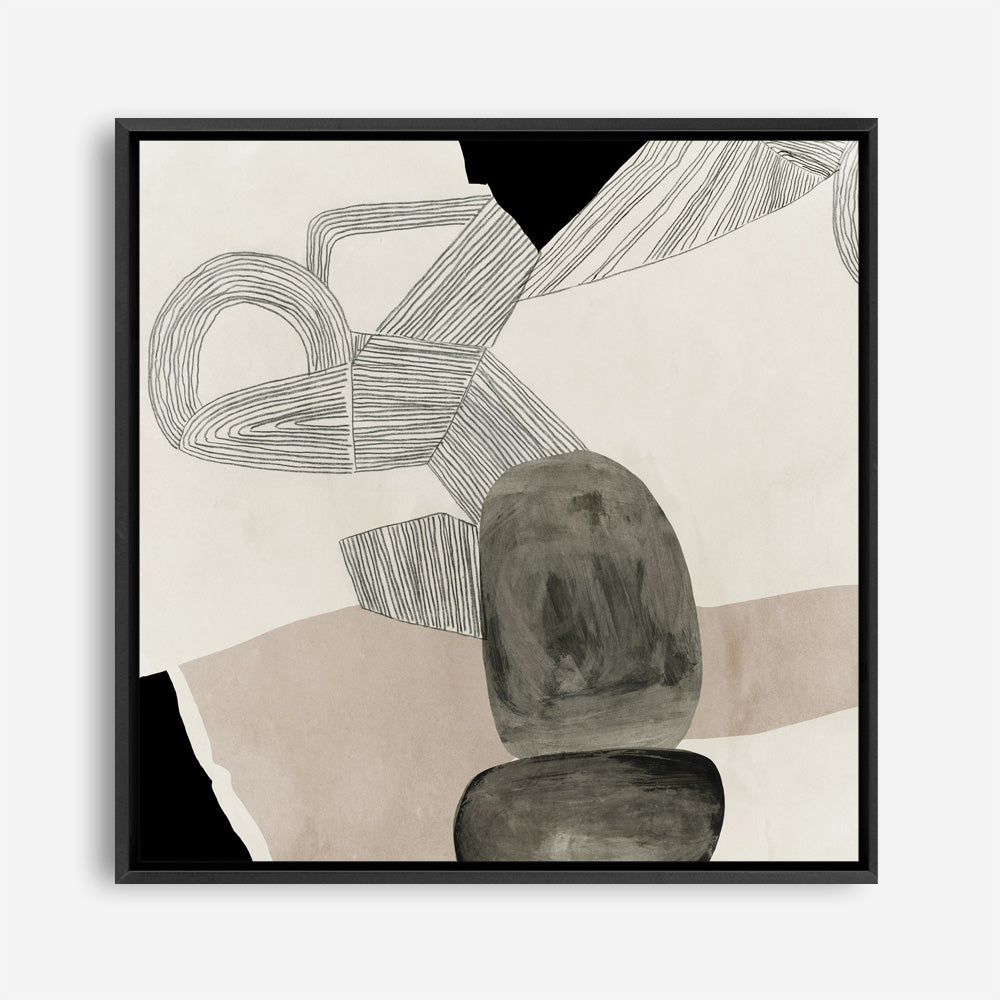 Shop Entangled II (Square) Canvas Print a painted abstract themed framed canvas wall art print from The Print Emporium artwork collection - Buy Australian made fine art painting style stretched canvas prints for the home and your interior decor space, TPE-PC-RF444-CA-40X40-NF