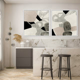 Shop Entangled II (Square) Canvas Print a painted abstract themed framed canvas wall art print from The Print Emporium artwork collection - Buy Australian made fine art painting style stretched canvas prints for the home and your interior decor space, TPE-PC-RF444-CA-40X40-NF