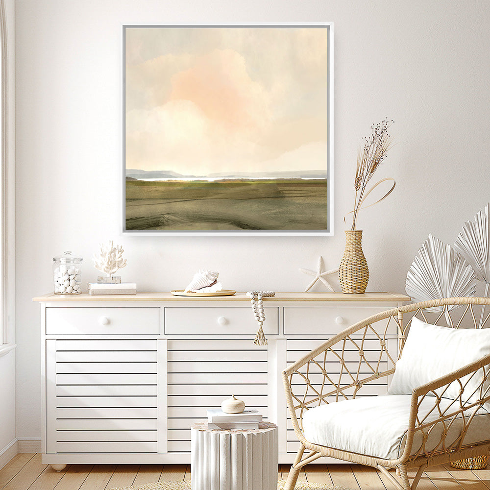 Shop Estuary Dream (Square) Canvas Print a painted abstract themed framed canvas wall art print from The Print Emporium artwork collection - Buy Australian made fine art painting style stretched canvas prints for the home and your interior decor space, TPE-DH-206-CA-40X40-NF