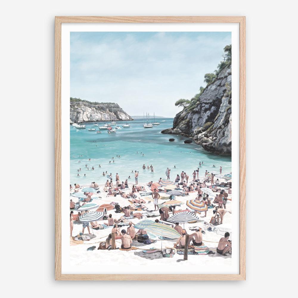 Shop European Cove Art Print a coastal themed painted wall art print from The Print Emporium wall artwork collection - Buy Australian made fine art painting style poster and framed prints for the home and your interior decor room, TPE-022-AP
