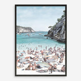 Shop European Cove Art Print a coastal themed painted wall art print from The Print Emporium wall artwork collection - Buy Australian made fine art painting style poster and framed prints for the home and your interior decor room, TPE-022-AP