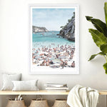 Shop European Cove Art Print a coastal themed painted wall art print from The Print Emporium wall artwork collection - Buy Australian made fine art painting style poster and framed prints for the home and your interior decor room, TPE-022-AP
