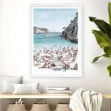 Shop European Cove Art Print a coastal themed painted wall art print from The Print Emporium wall artwork collection - Buy Australian made fine art painting style poster and framed prints for the home and your interior decor room, TPE-022-AP