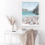 Shop European Cove Art Print a coastal themed painted wall art print from The Print Emporium wall artwork collection - Buy Australian made fine art painting style poster and framed prints for the home and your interior decor room, TPE-022-AP