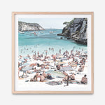 Shop European Cove (Square) Art Print a coastal themed painted wall art print from The Print Emporium wall artwork collection - Buy Australian made fine art painting style poster and framed prints for the home and your interior decor room, TPE-476-AP