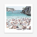 Shop European Cove (Square) Art Print a coastal themed painted wall art print from The Print Emporium wall artwork collection - Buy Australian made fine art painting style poster and framed prints for the home and your interior decor room, TPE-476-AP