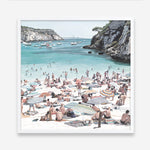 Shop European Cove (Square) Art Print a coastal themed painted wall art print from The Print Emporium wall artwork collection - Buy Australian made fine art painting style poster and framed prints for the home and your interior decor room, TPE-476-AP