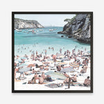 Shop European Cove (Square) Art Print a coastal themed painted wall art print from The Print Emporium wall artwork collection - Buy Australian made fine art painting style poster and framed prints for the home and your interior decor room, TPE-476-AP