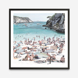 Shop European Cove (Square) Art Print a coastal themed painted wall art print from The Print Emporium wall artwork collection - Buy Australian made fine art painting style poster and framed prints for the home and your interior decor room, TPE-476-AP
