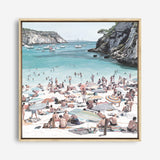 Shop European Cove (Square) Canvas Print a coastal themed painted framed canvas wall art print from The Print Emporium artwork collection - Buy Australian made fine art painting style stretched canvas prints for the home and your interior decor space, TPE-476-CA-40X40-NF