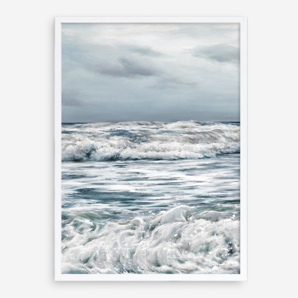 Shop Evening Swell Art Print a coastal themed painted wall art print from The Print Emporium wall artwork collection - Buy Australian made fine art painting style poster and framed prints for the home and your interior decor room, TPE-468-AP