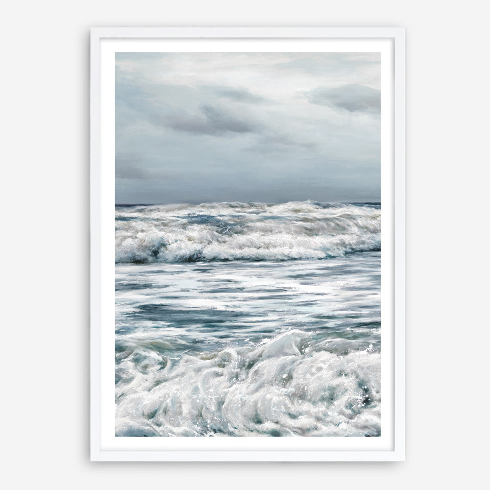 Shop Evening Swell Art Print a coastal themed painted wall art print from The Print Emporium wall artwork collection - Buy Australian made fine art painting style poster and framed prints for the home and your interior decor room, TPE-468-AP